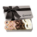 The Executive Chocolate Covered Pretzel Box - Silver